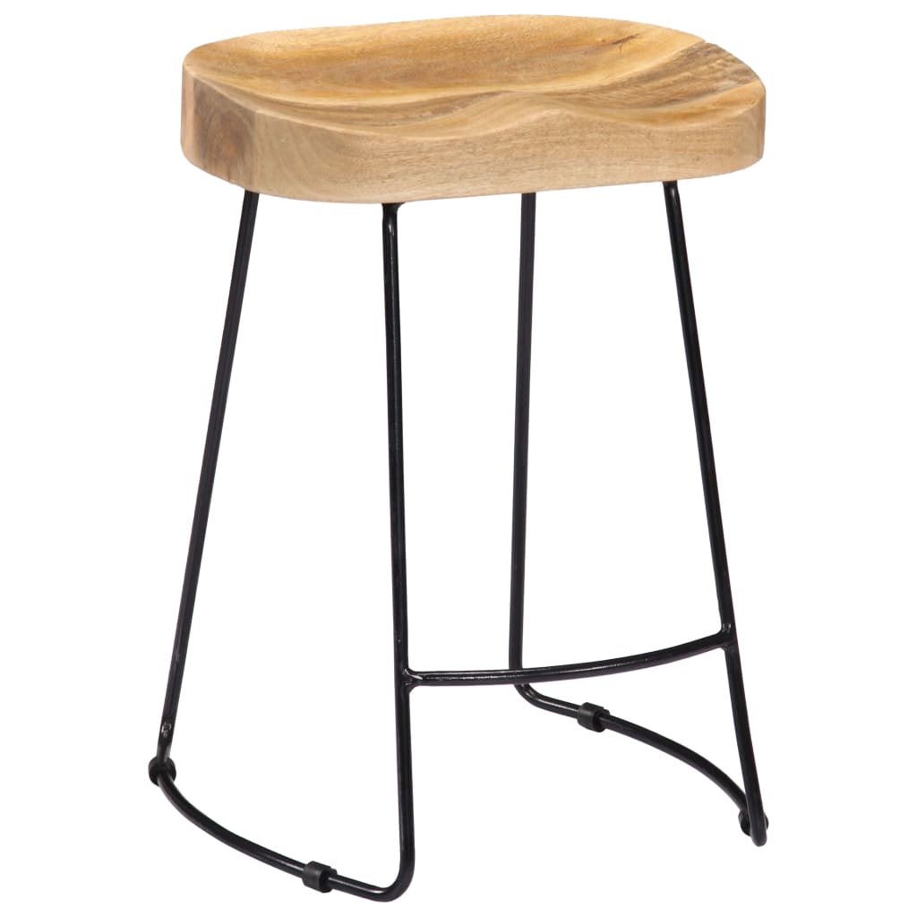 Gavin bar stool 2 pcs. solid mango wood