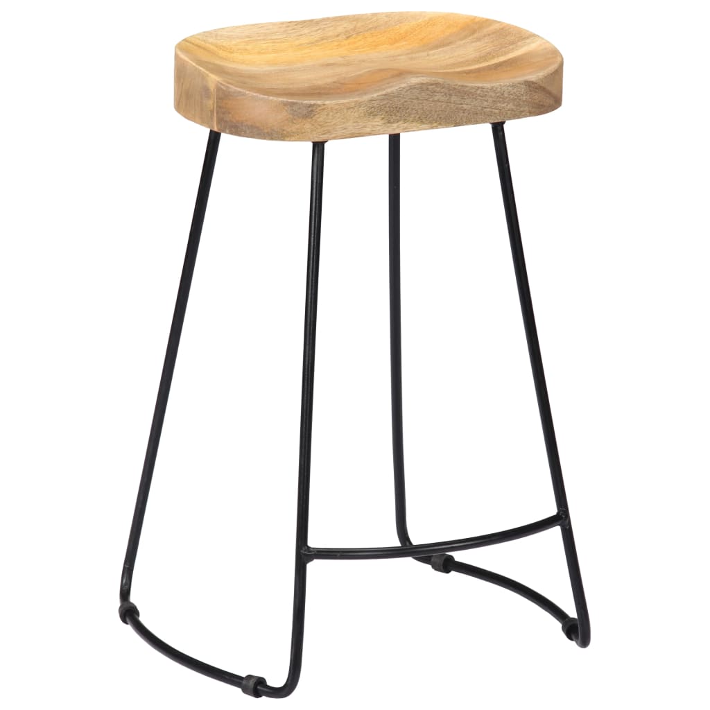Gavin bar stool 2 pcs. solid mango wood
