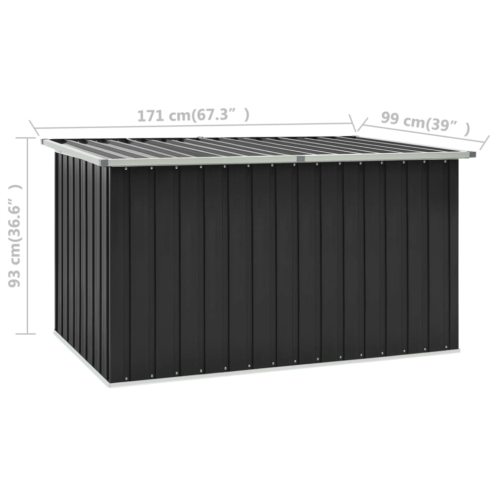 Garden box anthracite 171 x 99 x 93 cm