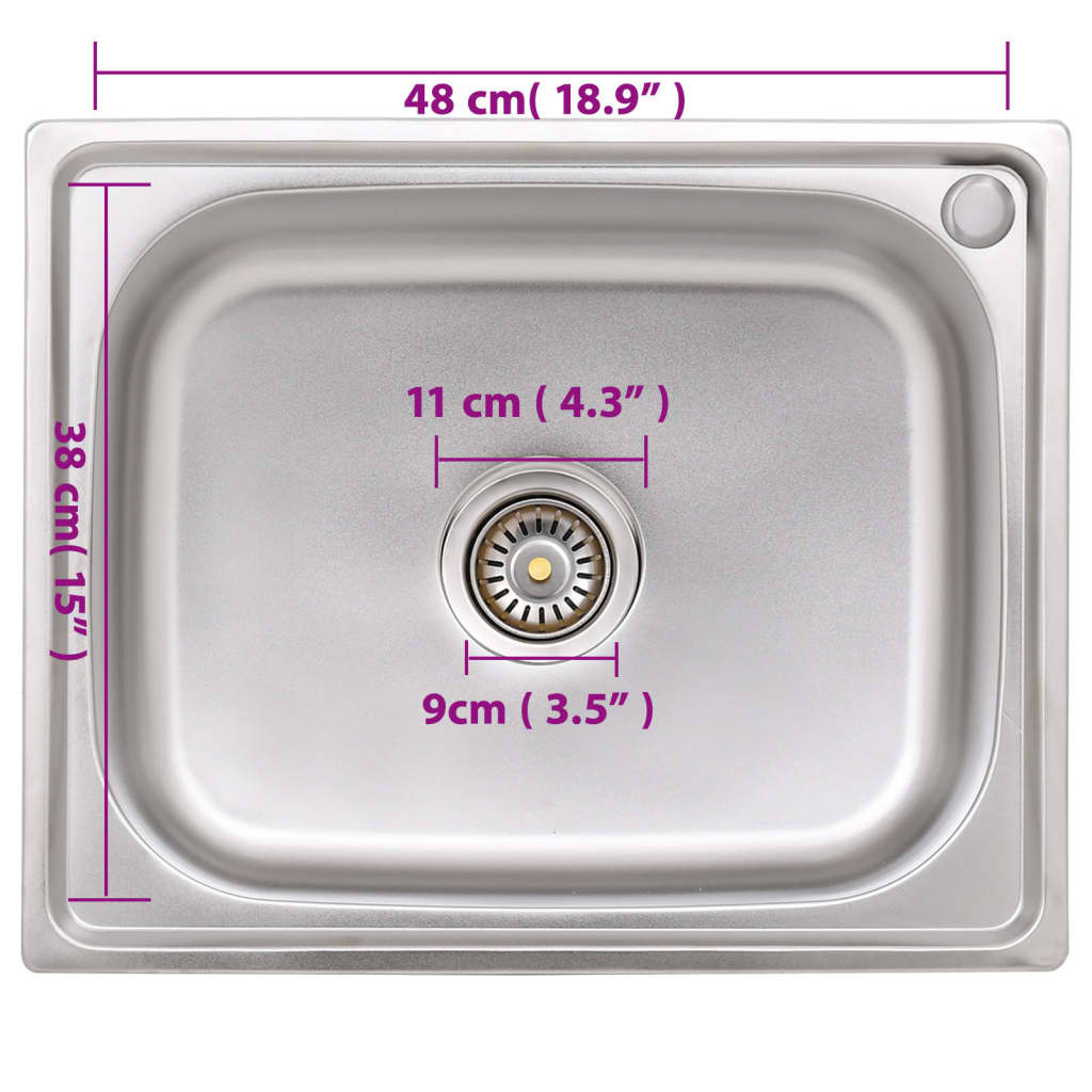 Sudoper za kampiranje od nehrđajućeg čelika