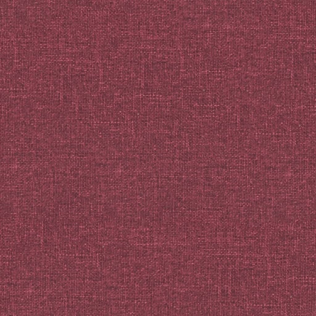 Ohrensessel mit Liegefunktion Elektrisch Weinrot Stoff