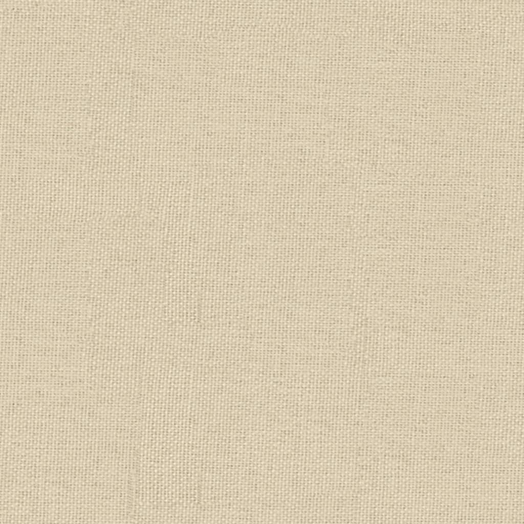 Ohrensessel mit Liegefunktion Elektrisch Creme Stoff