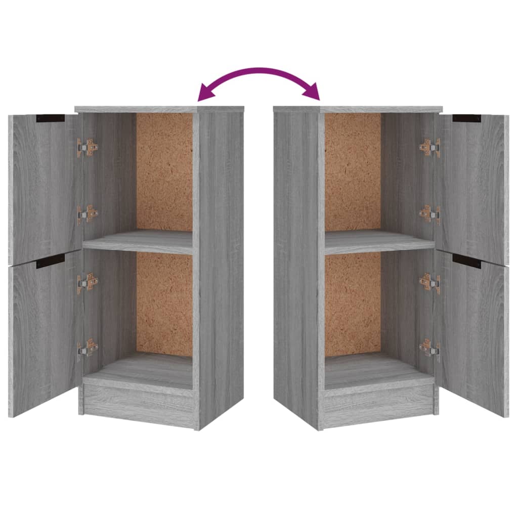 Sideboards 3 Stk. Grau Sonoma Holzwerkstoff