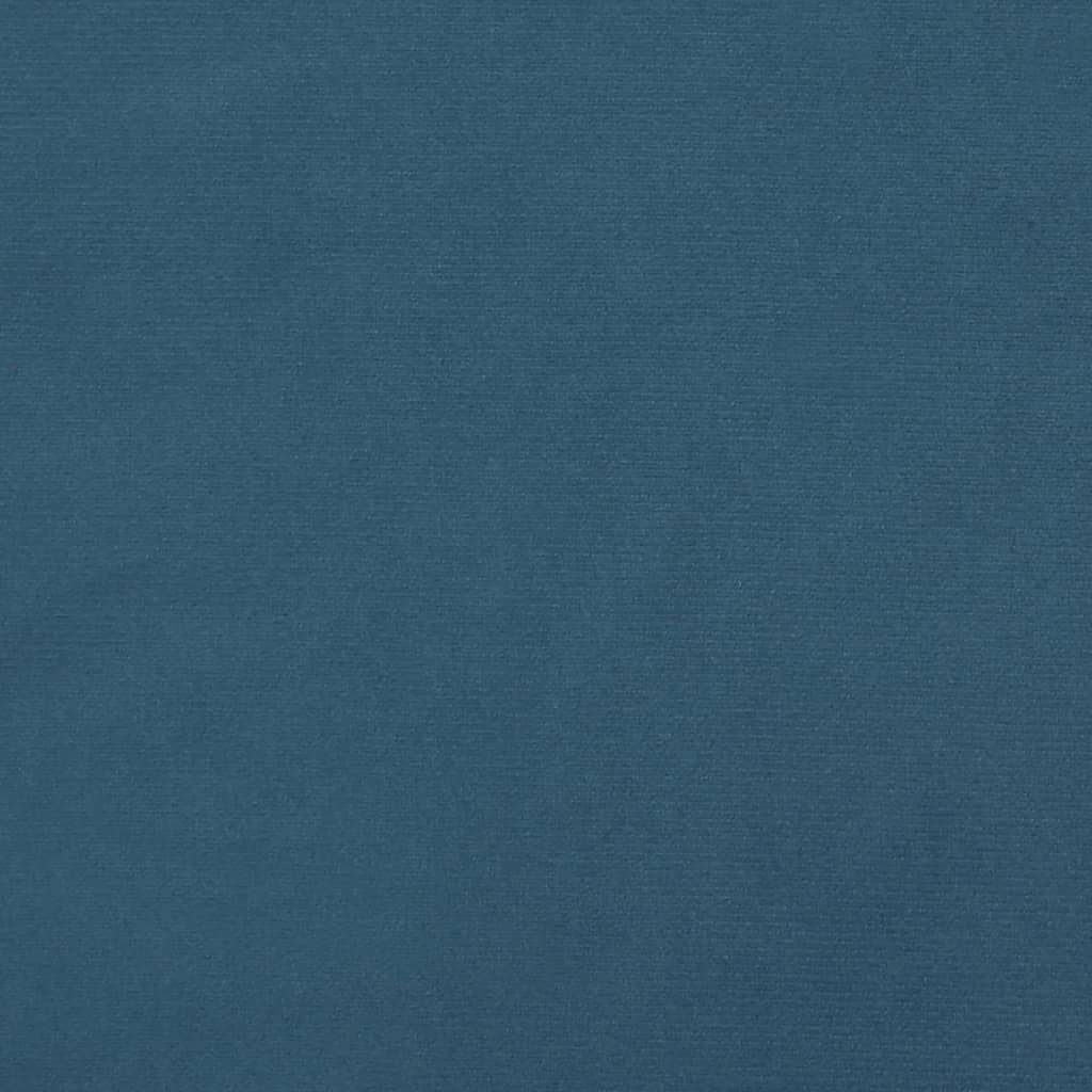 Bettgestell mit Kopfteil Dunkelblau 180x200 cm Samt