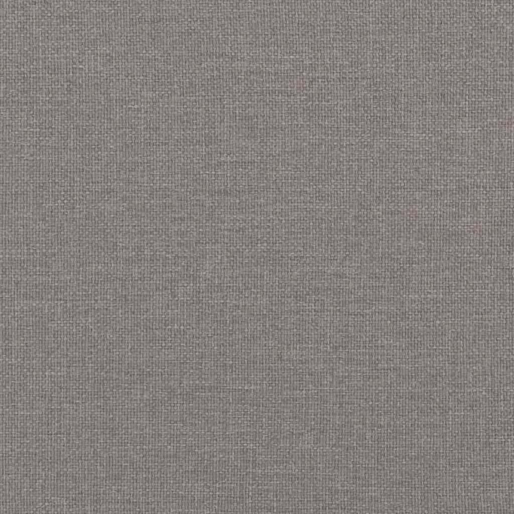 Tagesbett mit Matratze Taupe 100x200 cm Stoff