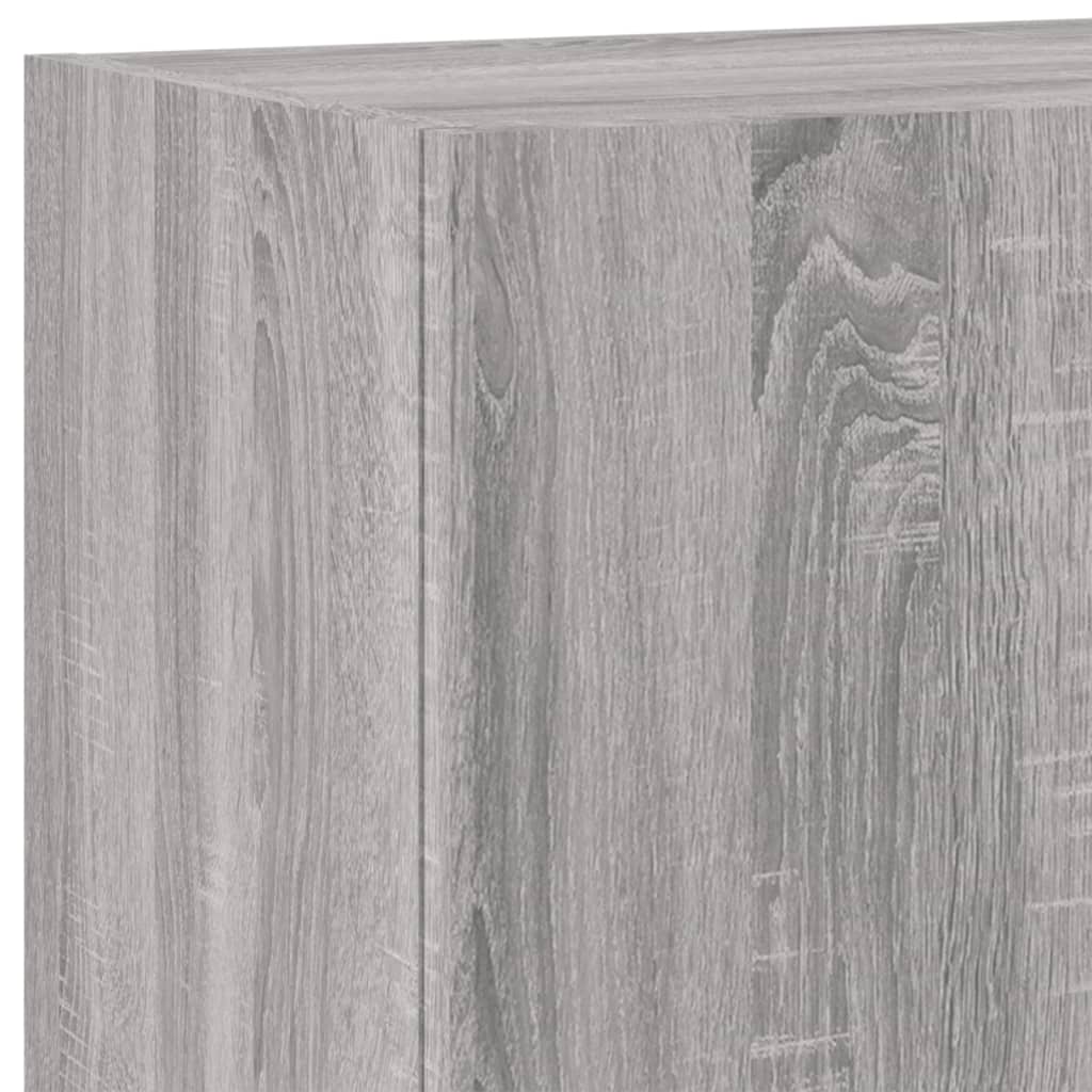 5-tlg. Wohnwand Grau Sonoma Holzwerkstoff