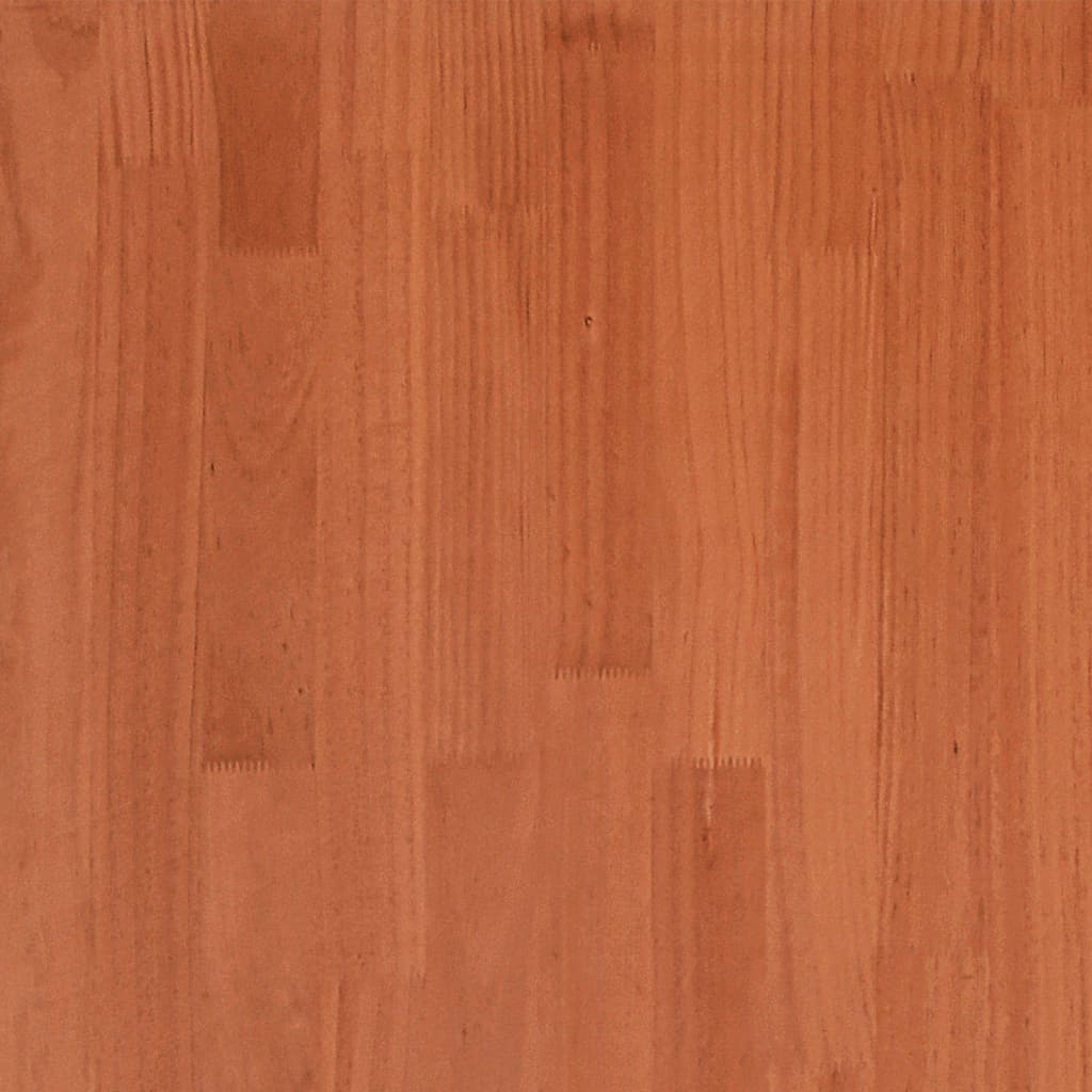 Massivholzbett ohne Matratze Wachsbraun 90x200 Kiefernholz