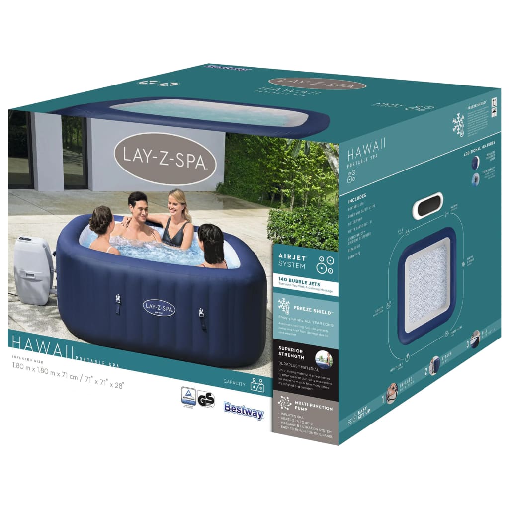 Bestway Lay-Z-Spa Whirlpool Hawaii AirJet gumenjak