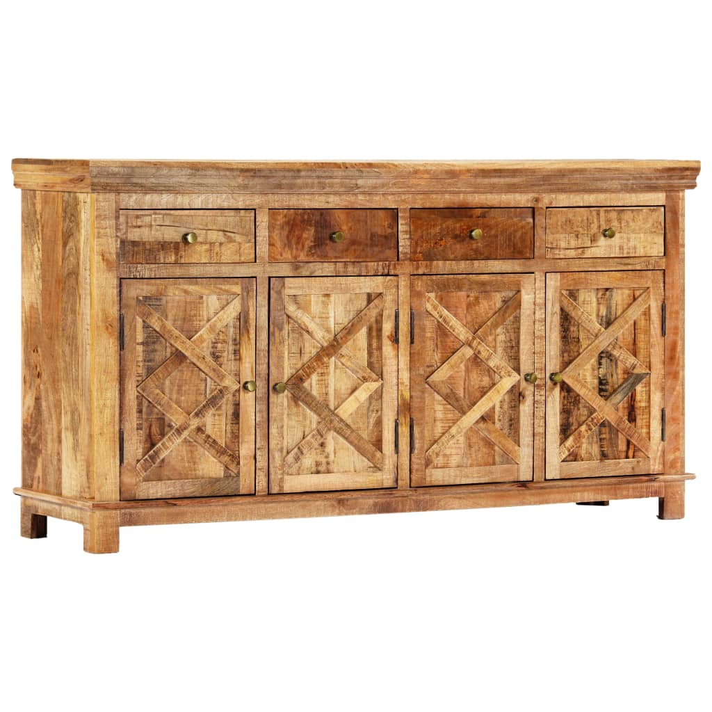 Sideboard mit 4 Schubladen 160x40x85 cm Massivholz Mango