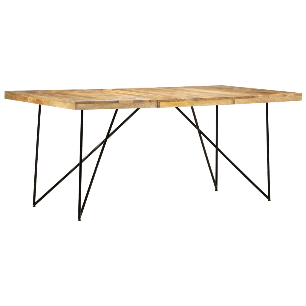 Dining table 180×90×76 cm mango solid wood