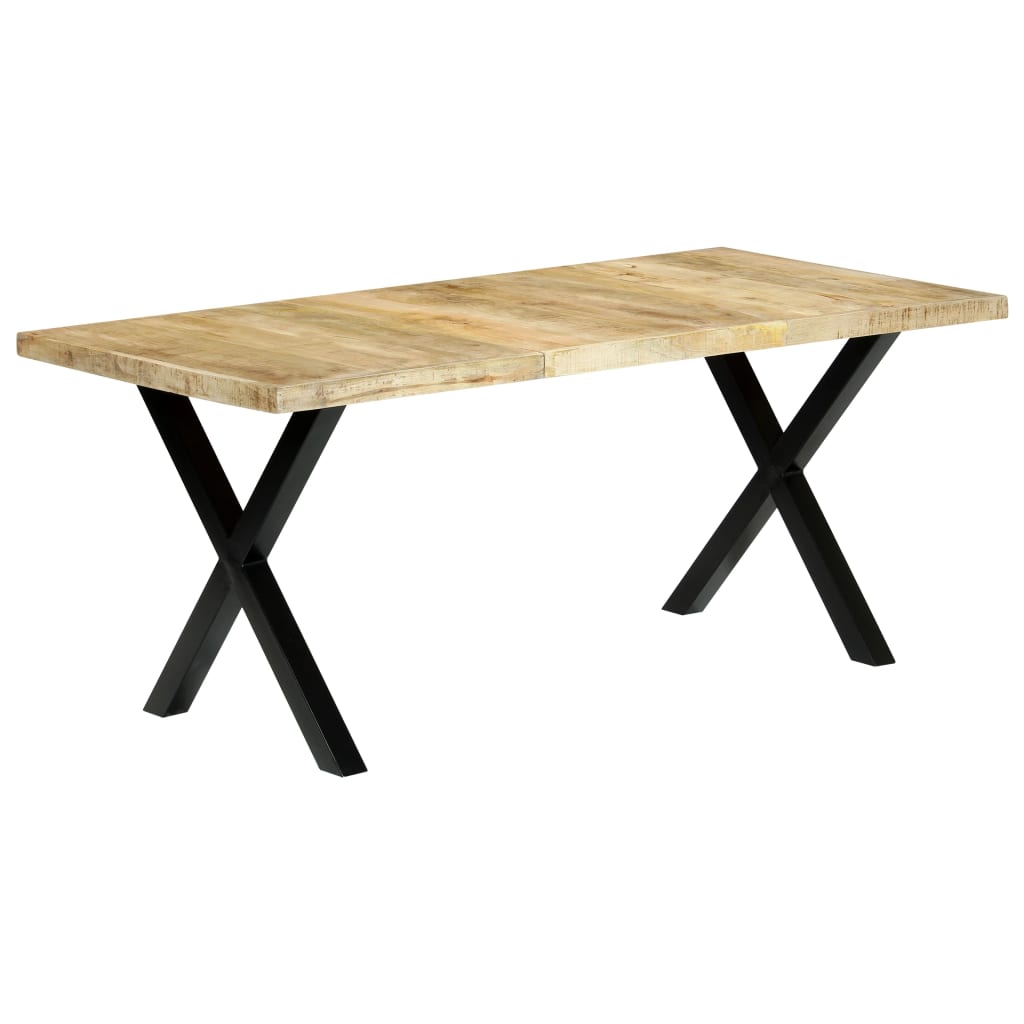 Dining table 180×90×76 cm mango solid wood