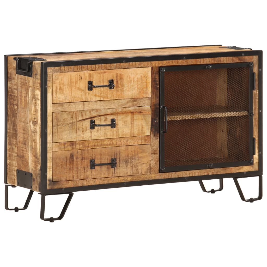 Sideboard 100×31×60 cm Rough solid mango wood