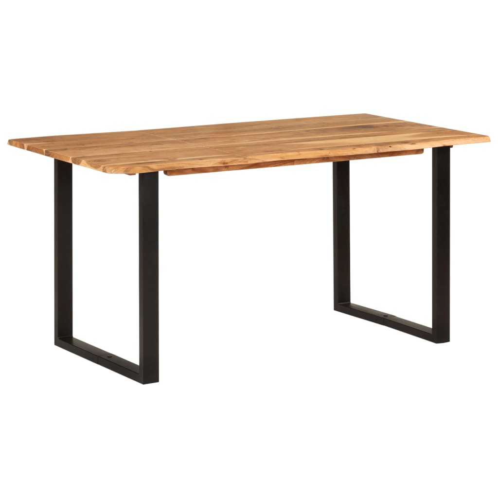 Dining table 154x80x76 cm solid acacia wood