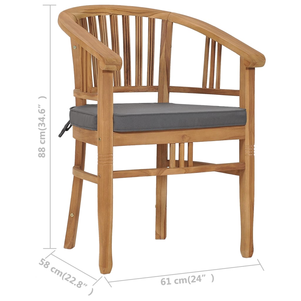 Vrtne stolice s jastucima 2 komada