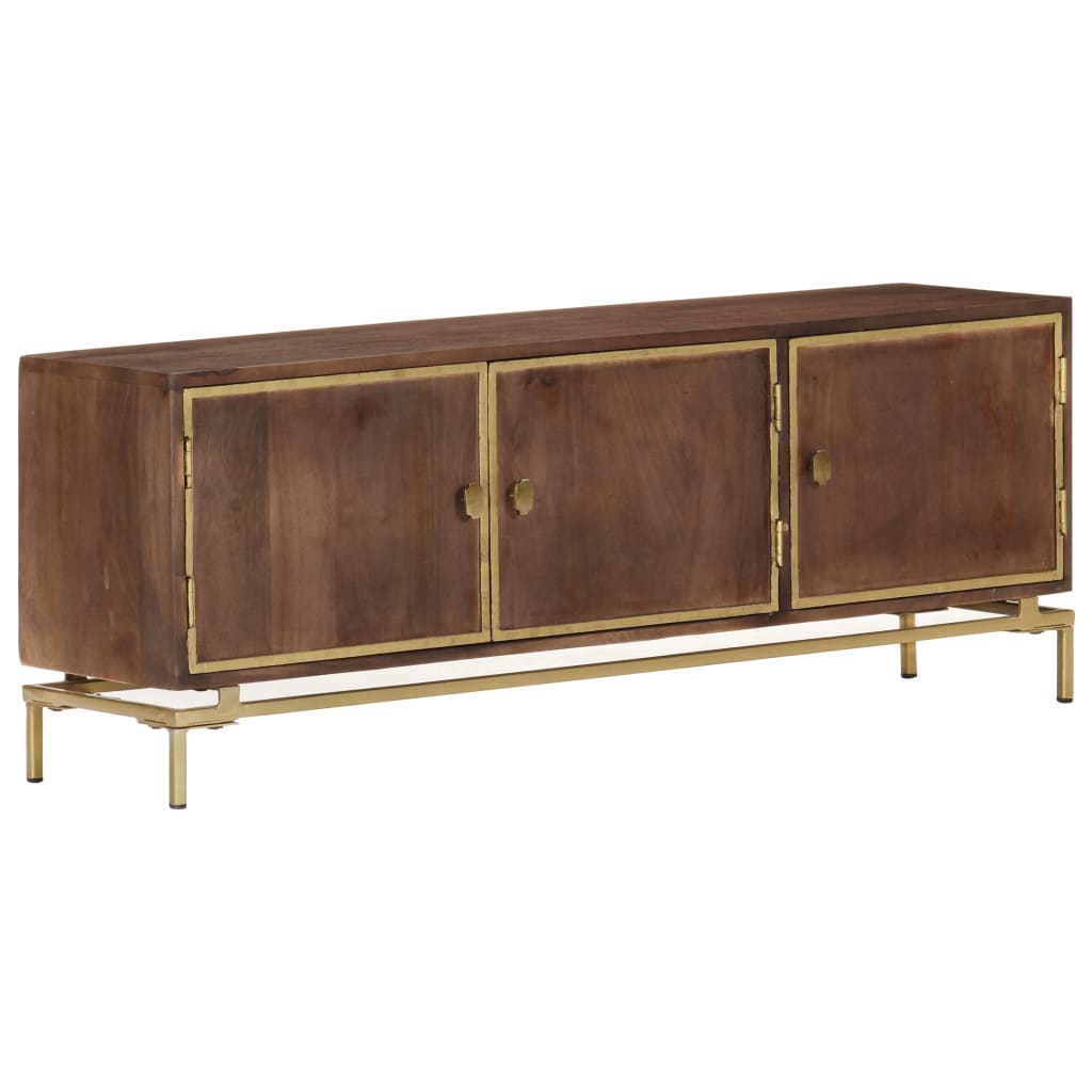 TV-Schrank 120x30x46 cm Massivholz Mango