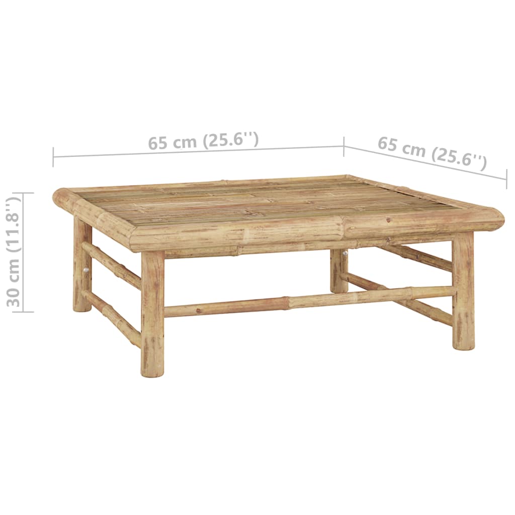 2 kom. Vrtna garnitura za sjedenje s tamno sivim jastucima od bambusa