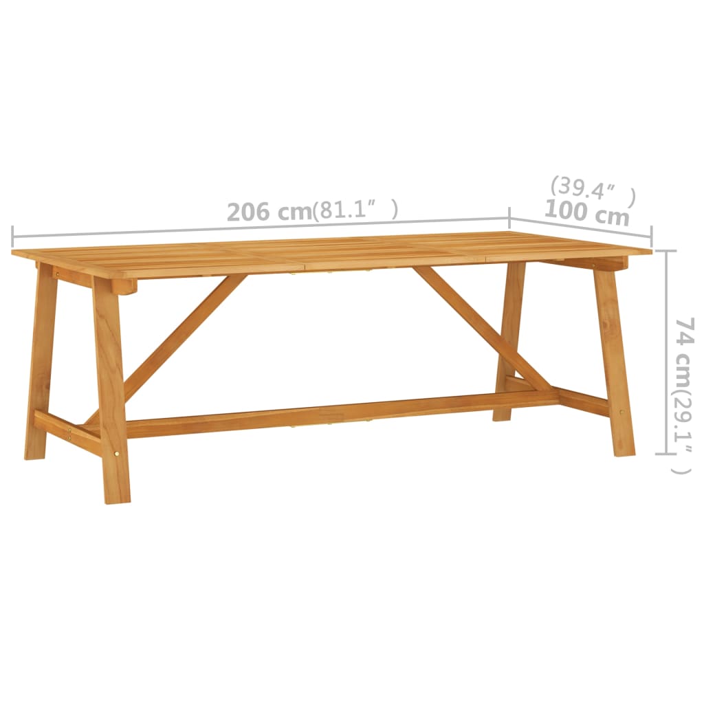 7-tlg. Garten-Essgruppe Dunkelgrau