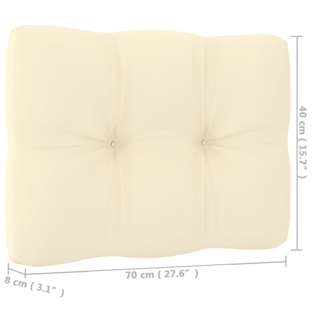 7-piece garden lounge set with cushions honey brown solid pine