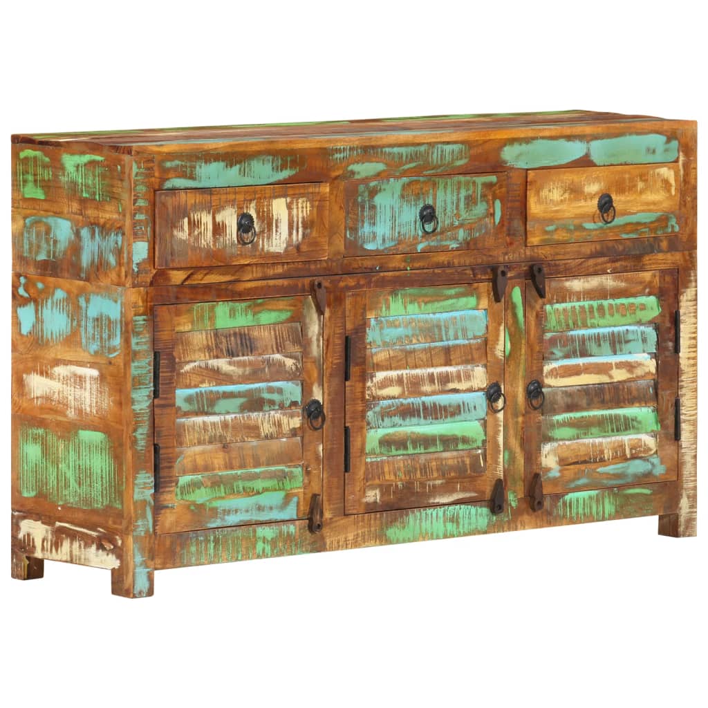 Sideboard 110x30x65 cm solid reclaimed wood