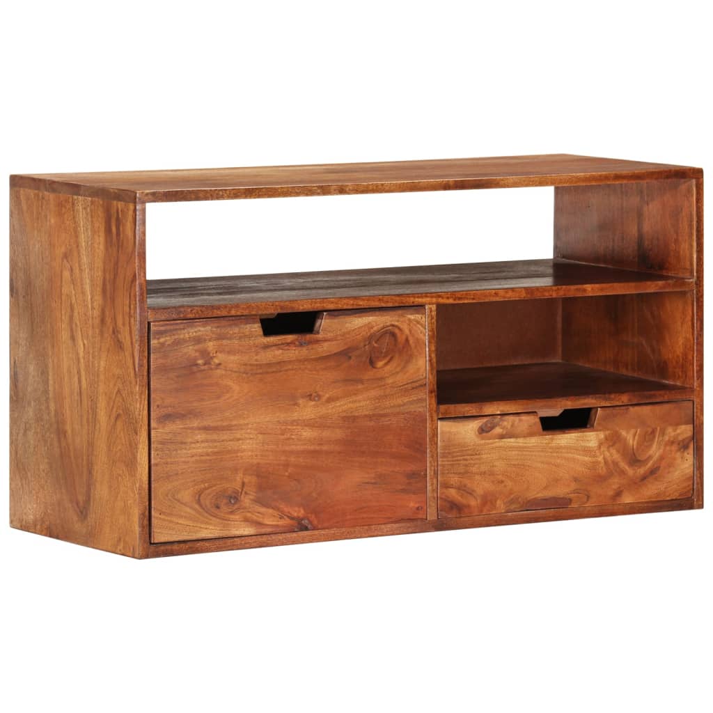 TV cabinet 80x30x42 cm solid acacia wood
