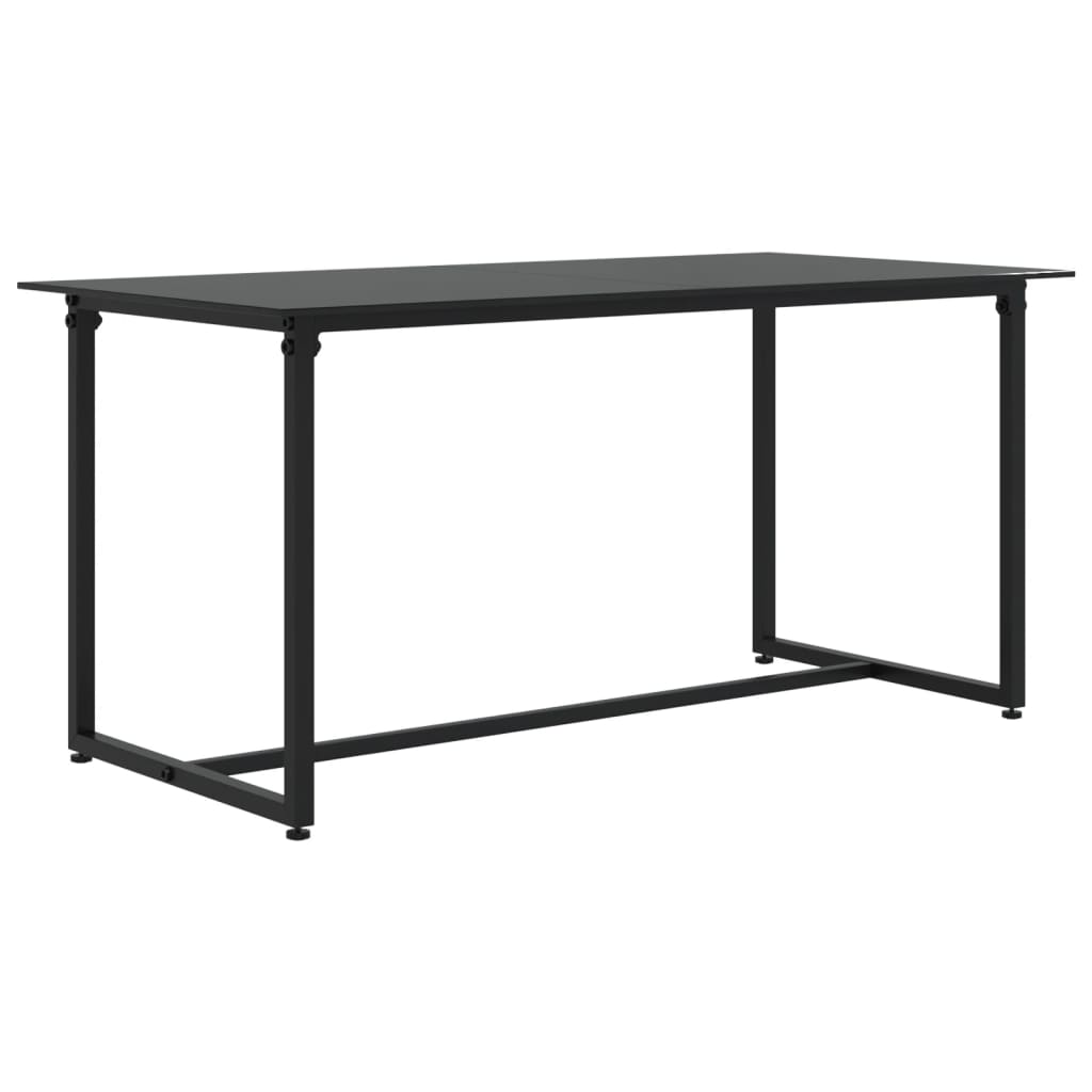 4 kom. Vrtna garnitura za sjedenje s jastucima od crnog poliratana