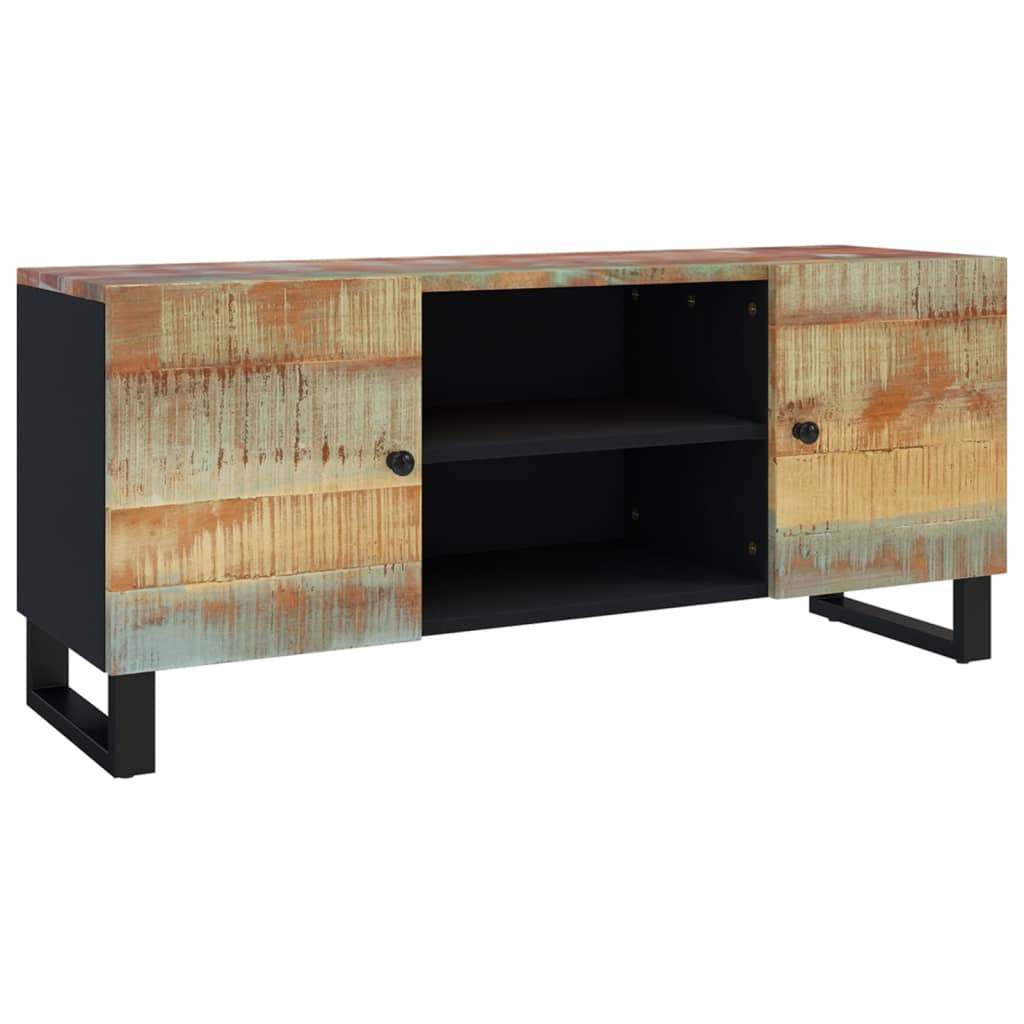 TV cabinet 105x33x46 cm solid reclaimed wood