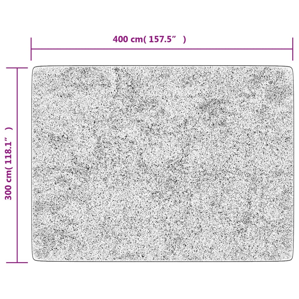 Perivi tepih crno-zlatni 400x300 cm neklizi