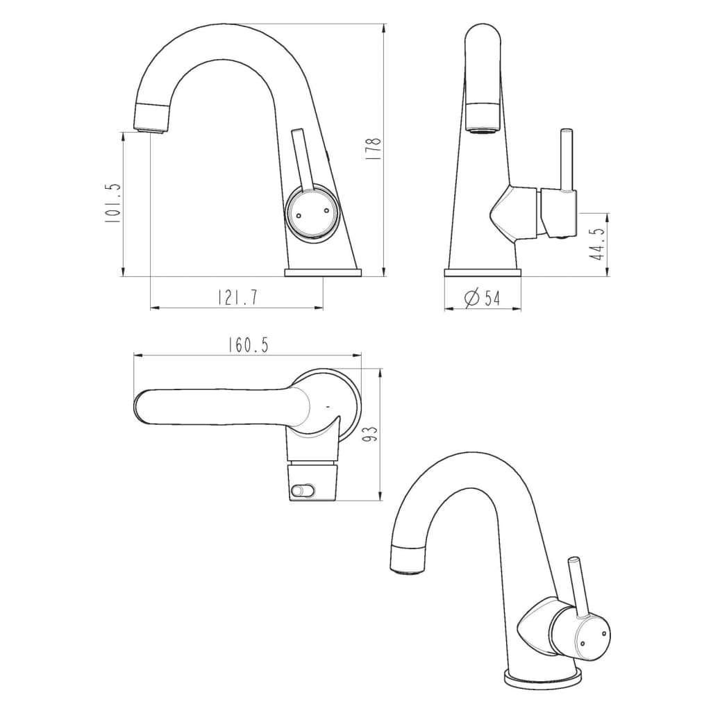 SCHÜTTE Waschtischarmatur PISA Chrom