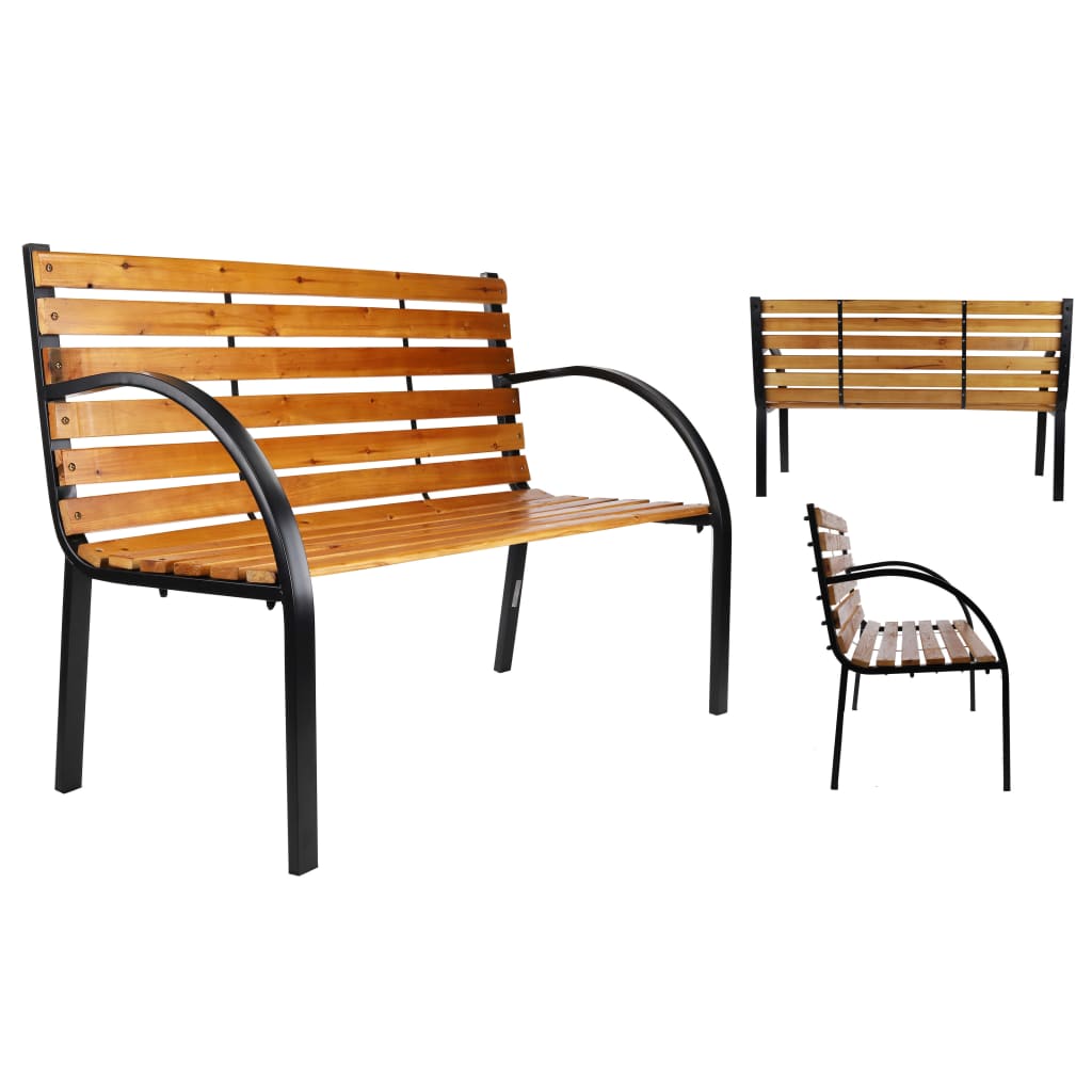 HI Parkbank Braun 122x60x81 cm