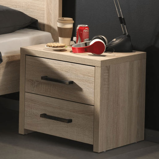 Vipack bedside table Aline 2 drawers light oak look