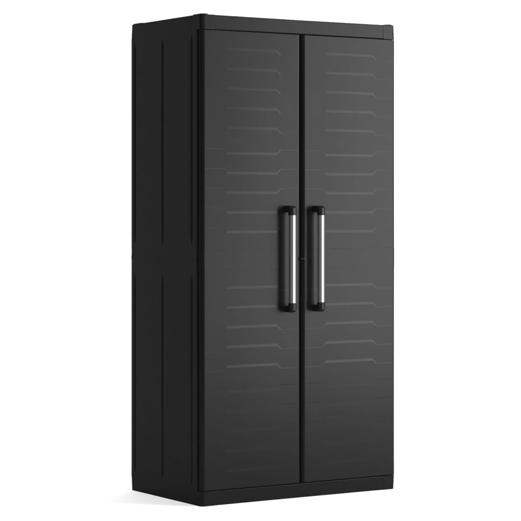 Keter Lagerschrank Detroit Hoch XL Schwarz