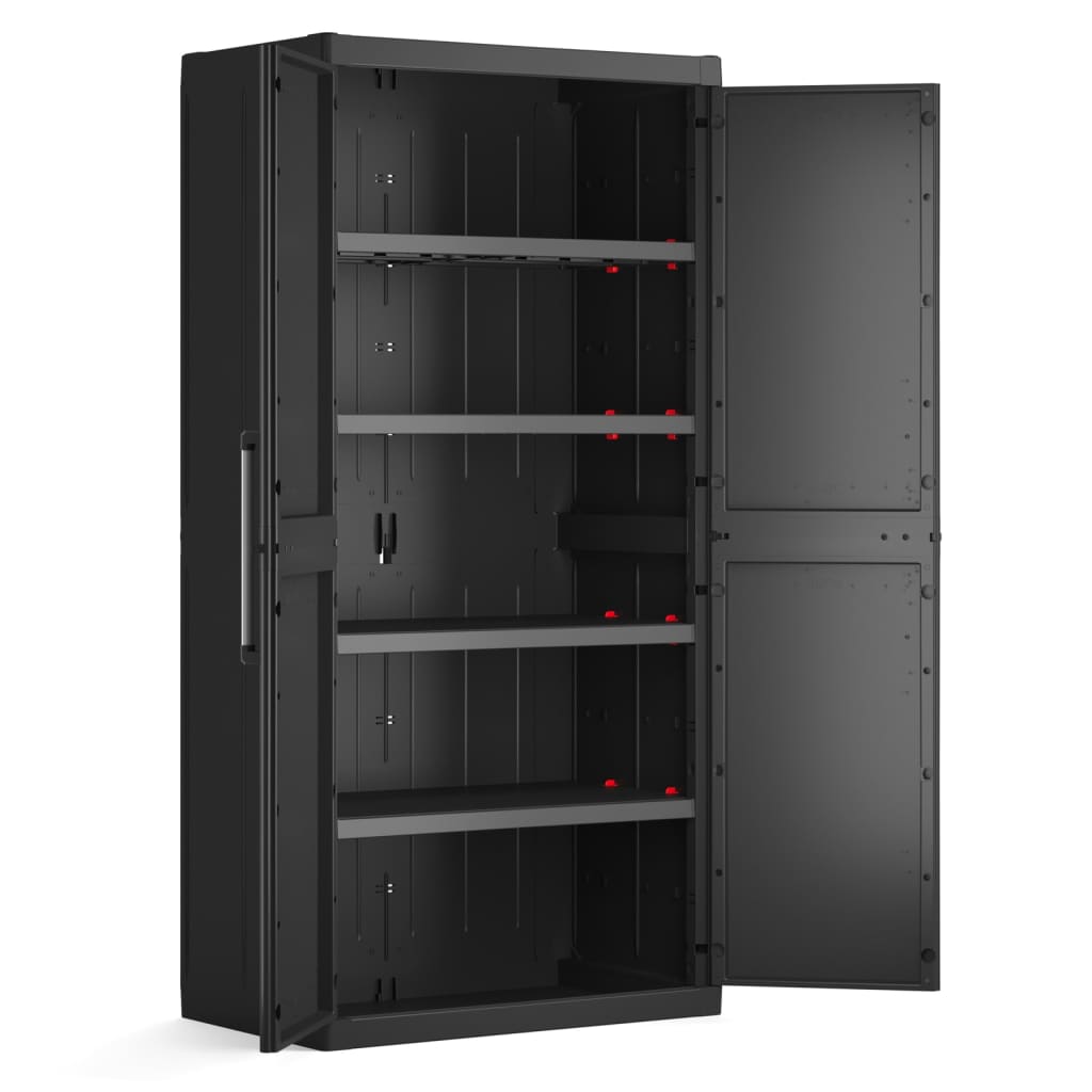 Keter Lagerschrank Detroit Hoch XL Schwarz