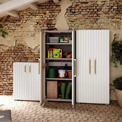 Keter Mehrzweckschrank Groove Beige und Sandfarben