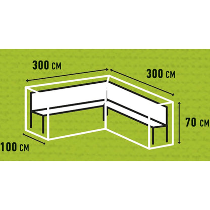 Madison Loungemöbel-Abdeckung 300x300x70 cm Links