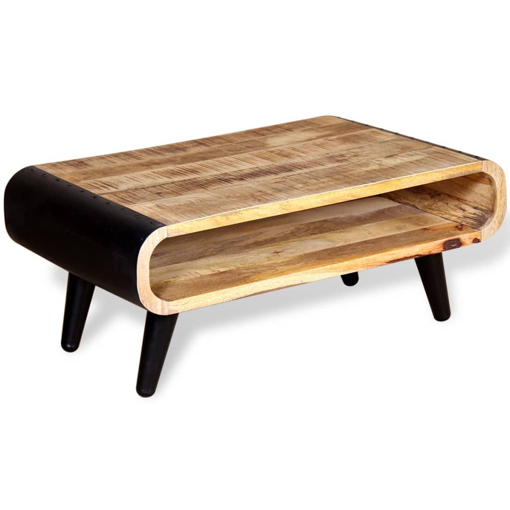 Couchtisch Raues Mangoholz 90x55x39 cm