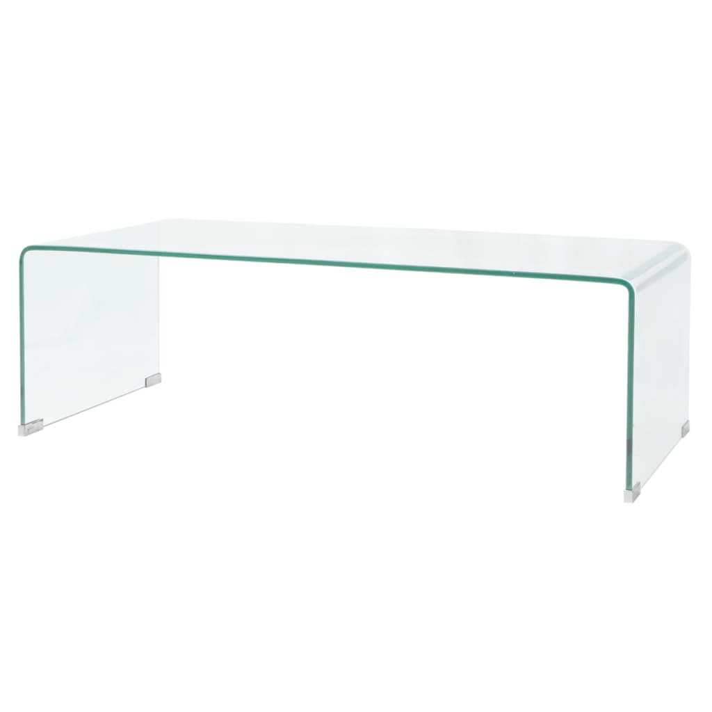 Couchtisch Hartglas 98x45x30 cm Transparent