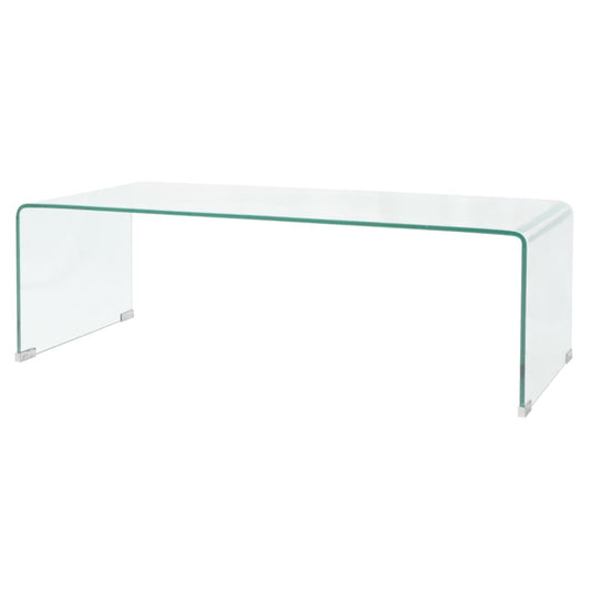 Couchtisch Hartglas 98x45x30 cm Transparent