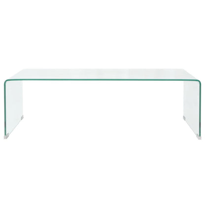 Couchtisch Hartglas 98x45x30 cm Transparent