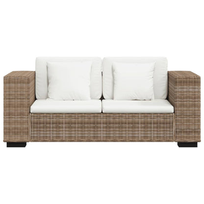 Sofa-Set 2-Sitzer und 3-Sitzer Echtes Rattan