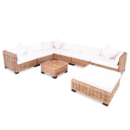 Sofa set 27-piece Natural rattan