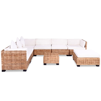 Sofa set 27-piece Natural rattan