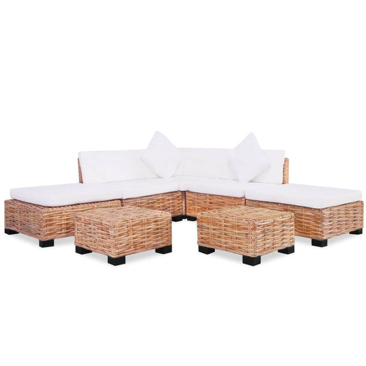 Sofa set 18 pcs. Natural rattan