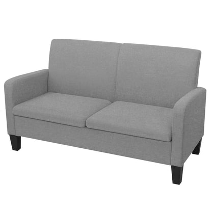 2-seater sofa 135 x 65 x76 cm light grey