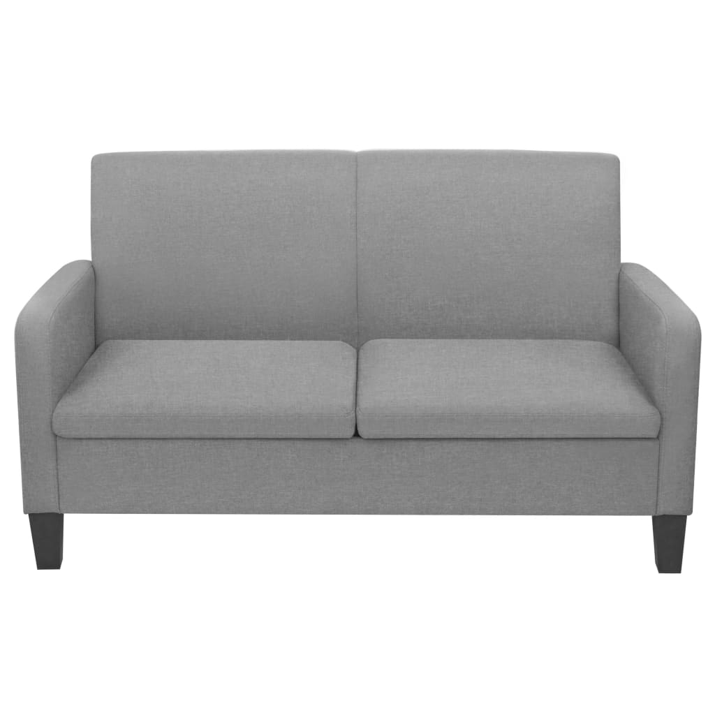 2-seater sofa 135 x 65 x76 cm light grey