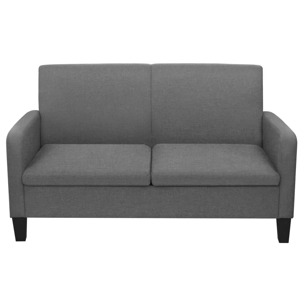 2-seater sofa 135 x 65 x76 cm dark grey