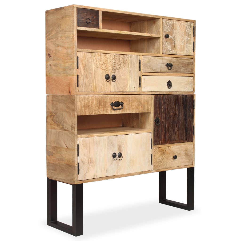 Sideboard Mangoholz Massiv 100 x 30 x 130 cm