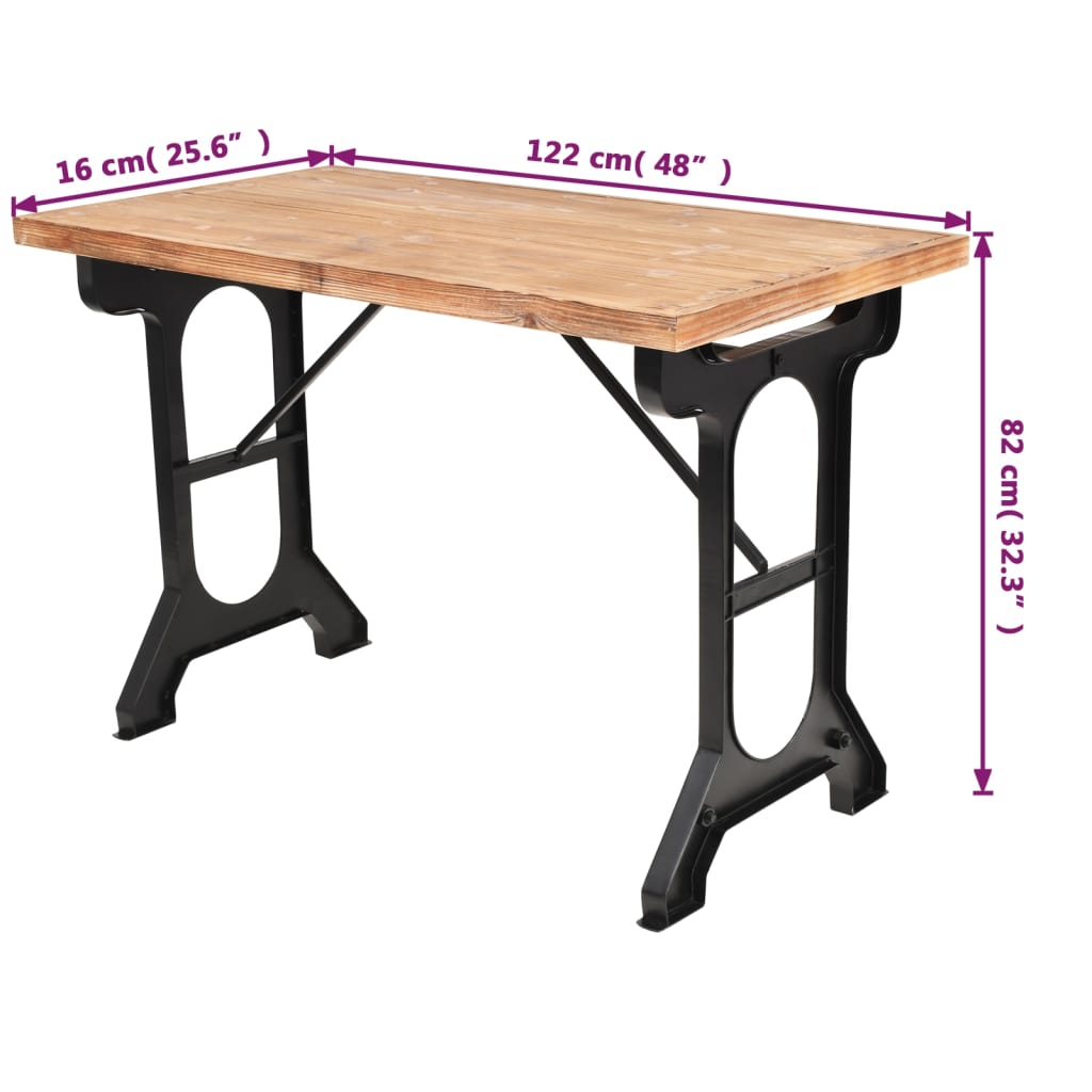 Esstisch Massivholz Tanne 122x65x82 cm