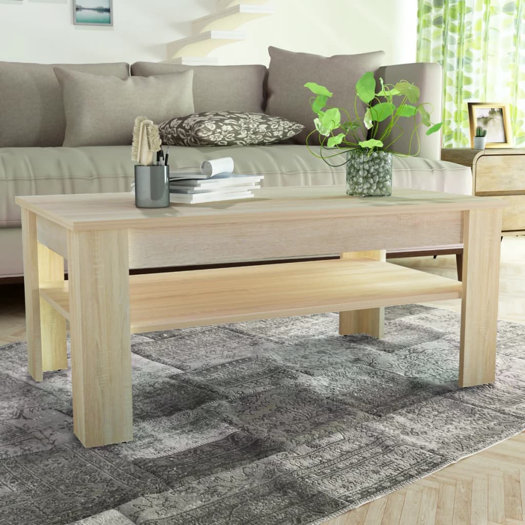 Couchtisch Holzwerkstoff 110x65x48 cm Eiche