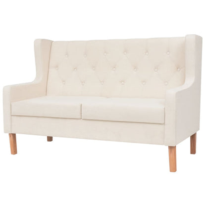 3-piece sofa set fabric cream white