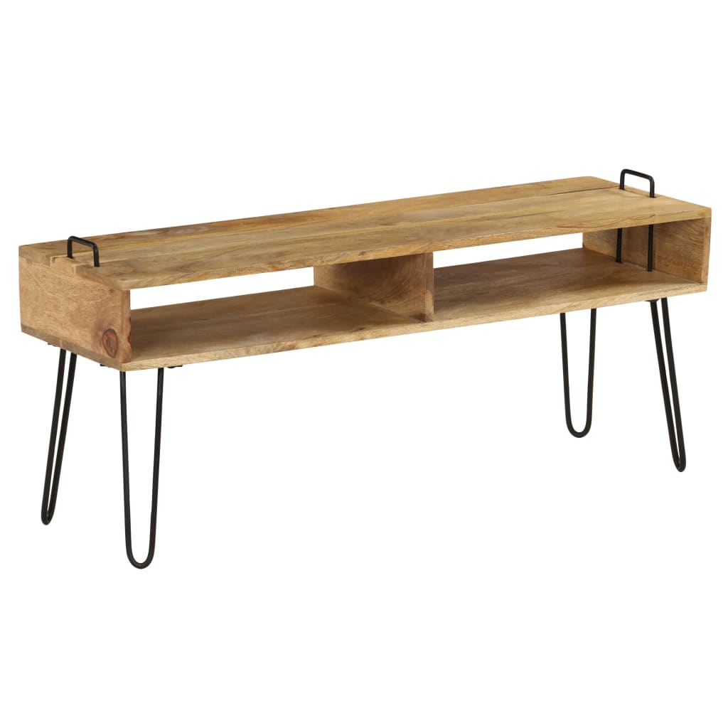 TV-Tisch Massivholz Mango 110x35x45 cm